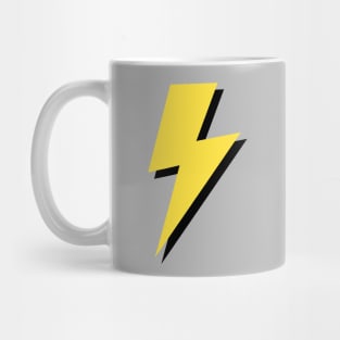 Yellow and Black Lightning Bolt Mug